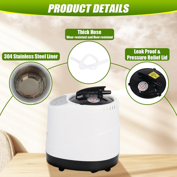 4.2L Sauna Machine Portable Sauna Steamer Pot For Spa Tent Fumigation Machine