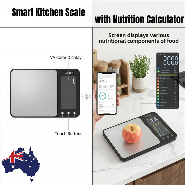 Smart Kitchen Scale Food Calorie Protein Fat Carbs Nutritional Calculator 11LBS