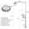 2 In 1 Emergency Eye Wash Shower Station Combination Washer Station First Aid