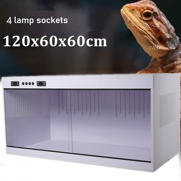 120x60x60cm Reptile Terrarium Constant Temperature Feeding Box Reptile Incubator