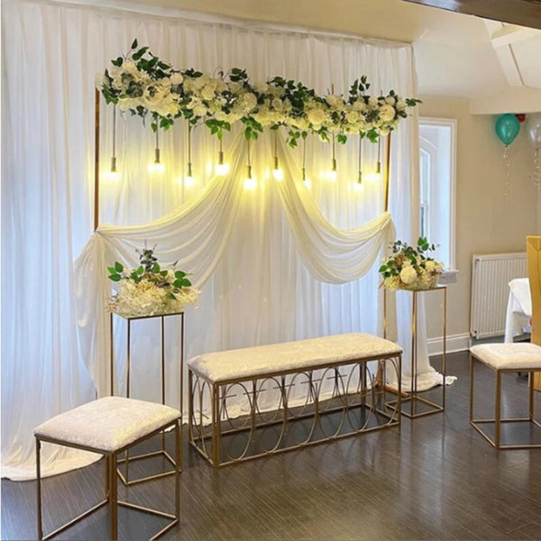 3x Metal Wedding Arch Backdrop Stand Wedding Ceremony Flower Holder Frame AU