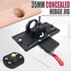 35mm Concealed Door Hinge Jig Cabinet Hinge Hole Drilling Jig with Quick Clamp