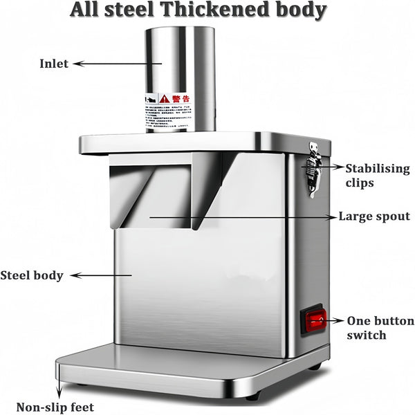 6 in1 Electric Vegetable Dicer Commercial Stainless Steel Slicer Machine Chopper