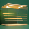 Clear Acrylic Display Case Stand With LED Light 5 Tier Storage Box Showcase