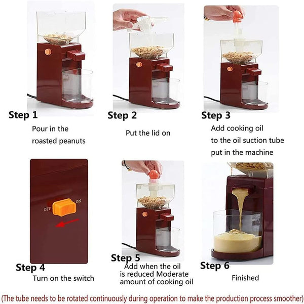 Peanut Butter Grinder Electric Nut Butter Maker Almond Grinding Machine 500ML