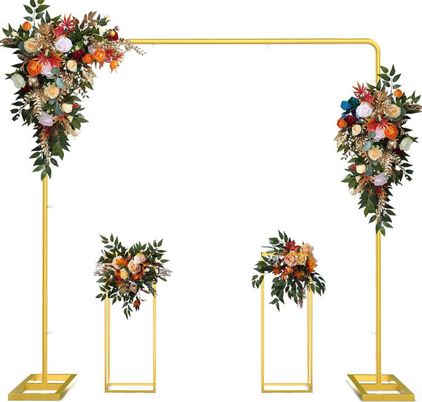 3x Metal Wedding Arch Backdrop Stand Wedding Ceremony Flower Holder Frame AU