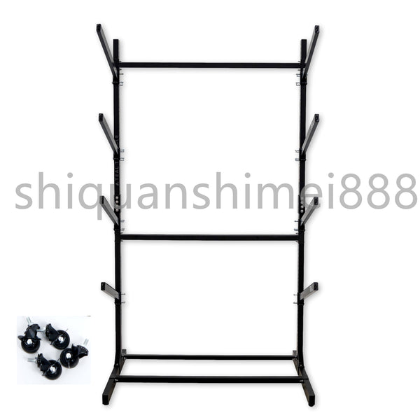 4 Tiers Heavy Duty Freestanding Kayak Surf Board Storage Rack for Kayaks Canoe