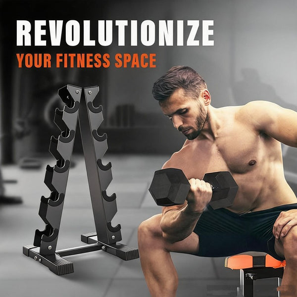 Dumbbell Rack Stand Only Weight Rack for Dumbbells Compact A-Frame Home Gym Use
