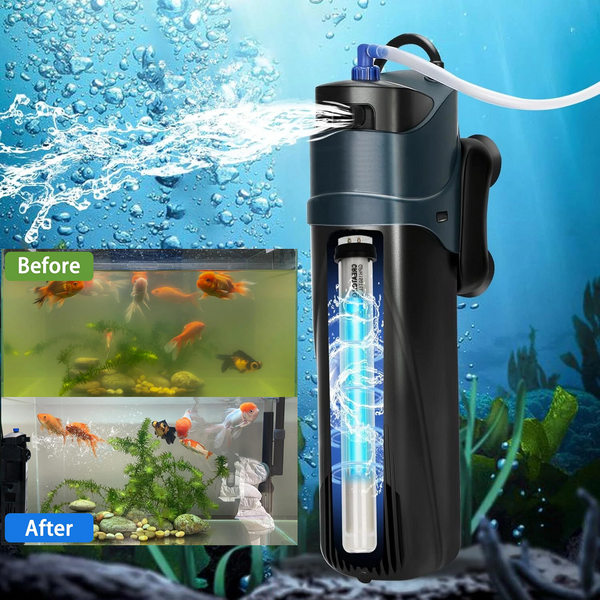 800L/H Aquarium Fish Tank Filter 13W Aqua UV Sterilization Lamp Filter