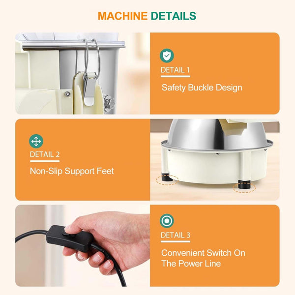 Commercial Food Chopper Electric Vegetable Chopper Food Processor Kitchen Auto