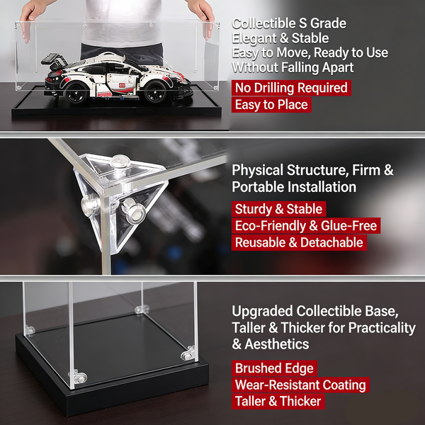 Thickened Clear Acrylic Display Case for Lego 10335 Transparent Box Dustproof