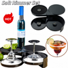 Portable Margarita Salt Rimmer Set with Separate Tier for Lime Juice Salt Sugar