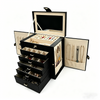Large Jewelry Box Organizer Leather Jewelry Storage Case Earring Bracelet Holder