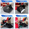 Excavator Attachment Soil Sieving Bucket Metal Wide Backhoe Rake for Mini Digger