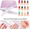 3 PCS Nail Files Double Sided Moon Dust Nail Files100/180 Grit Nails Emery Board
