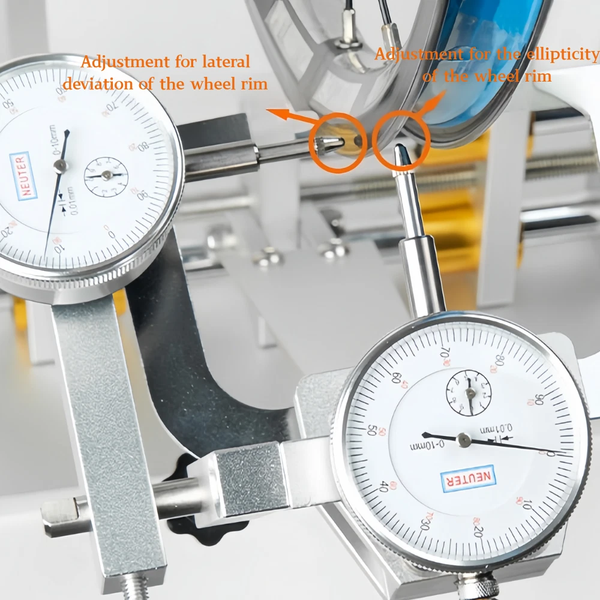 Bicycle Wheel Truing Stand Bike Wheel Alignment Repair Tool with Dial Gauge AU