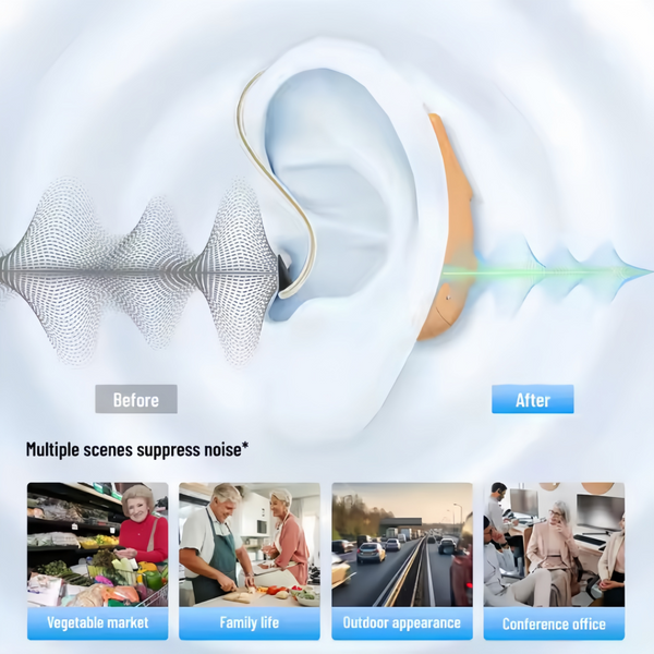 Professional Hearing AIDS 16-channel Bluetooth Digital RIC Hearing Aids Elderly