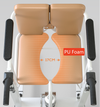 Hydraulic Patient Lift Transfer Chair Elderly Commode Wheelchair w/ Split Seat