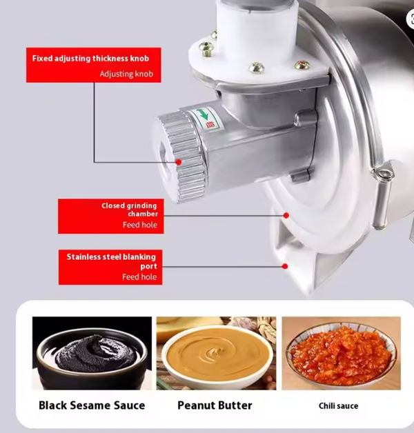 Electric Peanut Butter Maker 40-60kg/h Peanut Butter Grinder 2800rpm AU PLUG