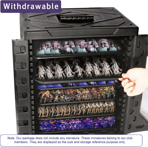 Warhammer 40k Miniatures Storage Case Display & Transport Box with 6 Trays AU