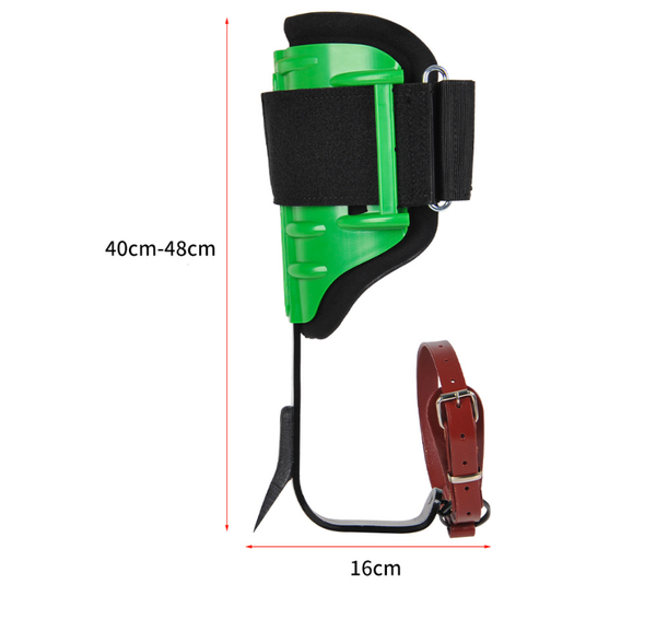 Nisorpa Adjustable Tree Climbing Spikes Set with Protectors and 150kg Capacity
