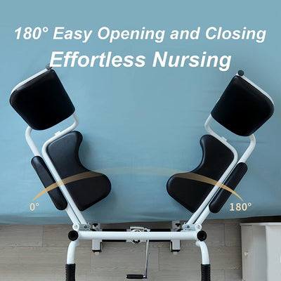 Lift Transfer Chair Patient Wheelchair+Assist Rise Lifter Hydraulic Lift Chair