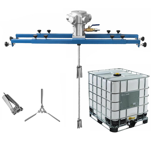 Pneumatic IBC Paint Mixer IBC Drum Coat Mixer Bracket Stirring Agitator 0-1000L