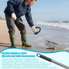 Sand Fleas Rake With Pail Shark Tooth Sifter Stainless Steel Sand Fleas Rake
