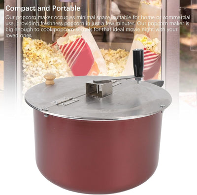 Stainless Steel Popcorn Popper Hand Operated Popcorn Maker Machine for Gas Stove