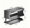 Pull-Down Kitchen Organiser 3 Tiers Spice Rack Storage Shelves Wall-Mounted AU