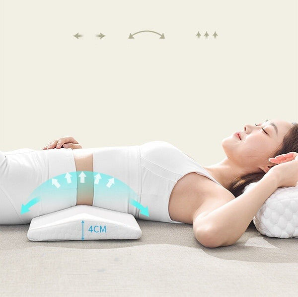 Memory Foam Pillow Back Support Pillow for Lower Back/Hip Pain Relief Scoliosis
