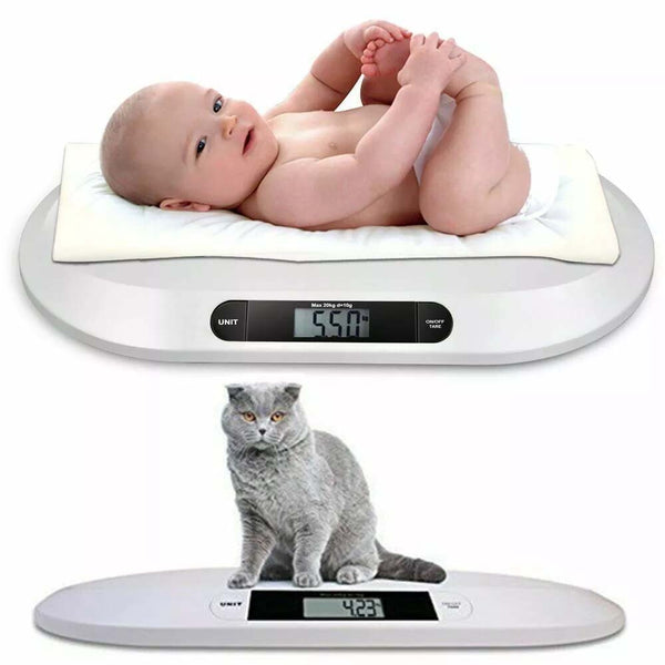 20kg Electronic Digital Infant Baby Pet Scales Pediatric Weight Tracker LED