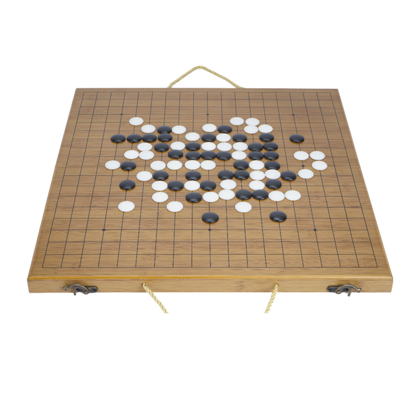 Folding Baduk Weiqi Board Game Portable Wooden Timber Strategy Go Game Set Gift
