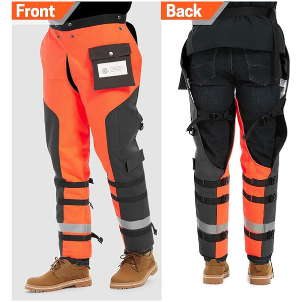 M/L Cutting Edge Chainsaw Pants Adjustable Fit 9 Layers Of Unmatched-Protection