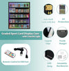 35 Graded Sports Card Display Case LED Baseball Card Display Frame UV Protection