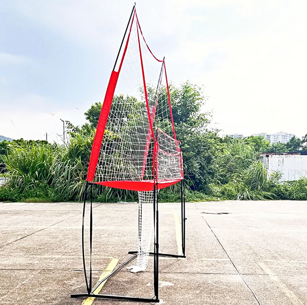 Adjustable Volleyball Practice Net w/ Sturdy Steel Frame Carry Bag 6.5-8FT AU