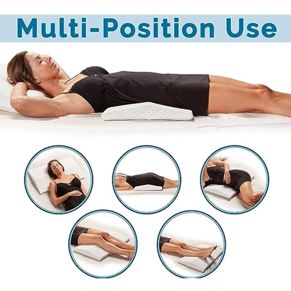 Memory Foam Pillow Back Support Pillow for Lower Back/Hip Pain Relief Scoliosis