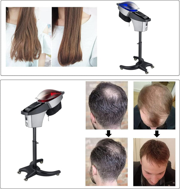 Hair Salon Professional O3 Ozone Micro Mist Hair Steamer 7 Color Light Hair Care