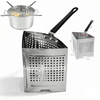 Stainless Steel Noodle Strainer Fry Basket Hot Pot Colander 15cmx15cmx18cm