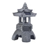 Pagoda Statues Outdoor Solar Powered Statue Zen Garden Lantern LED Garden Light