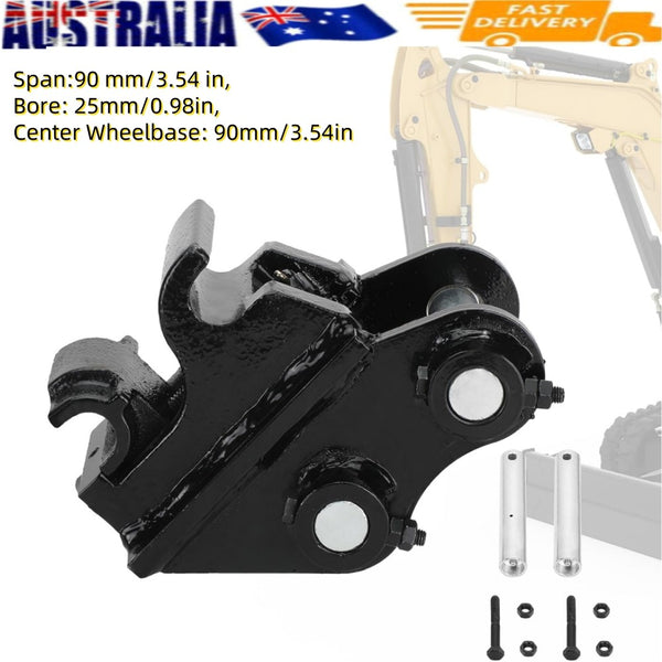 Mini Excavator Quick Coupler Backhoe Attachment Quick Change Hitch Span 90 mm