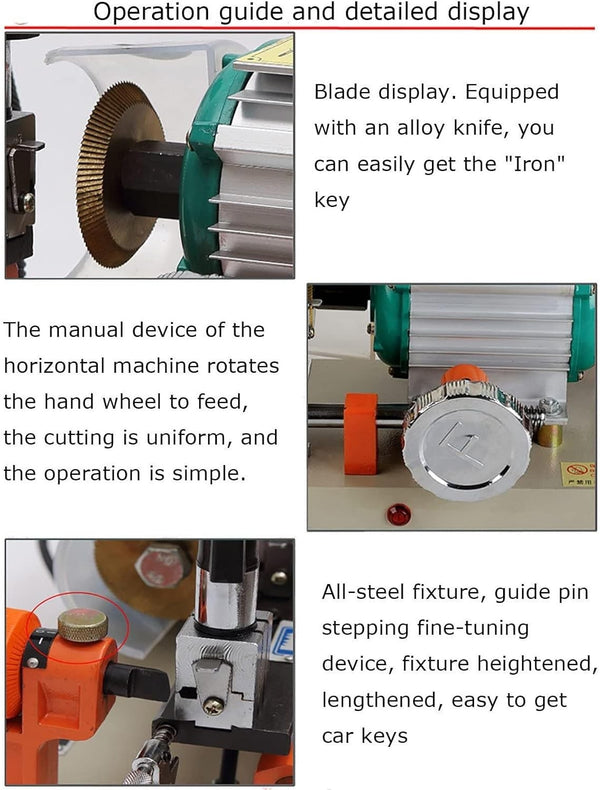 Horizontal Professional Key Cutting Machine Manual Key Duplicating Machine AU