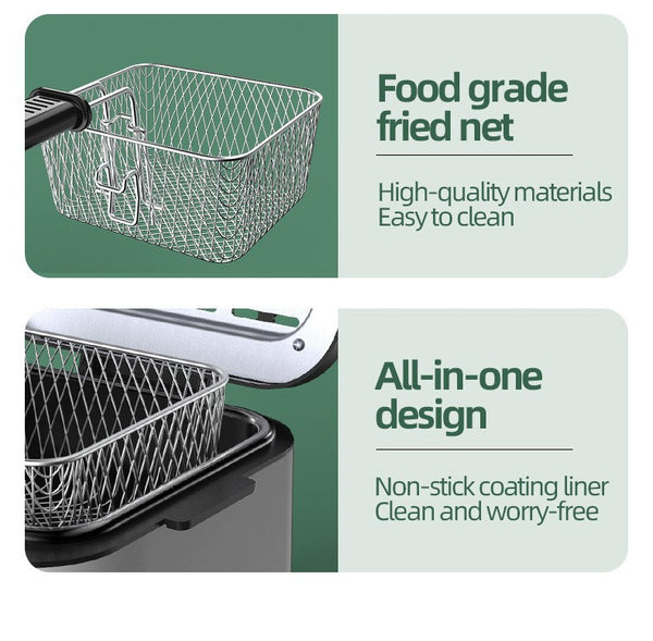 Electric Deep Fryer Immersion Frying Basket Frying Fat Chip Cooker Basket AU