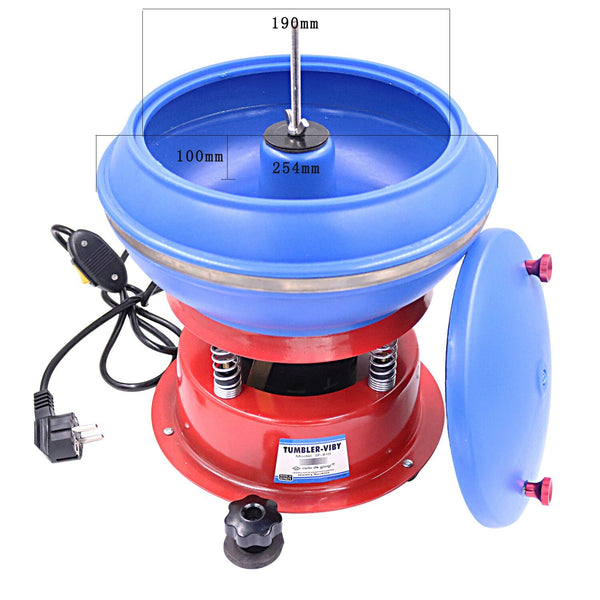 3.5L Electric Vibrating Tumbler Jewelry Polishing Machine Vibratory Rock Tumbler