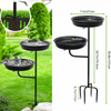 Freestanding Birdbaths Bowl Metal Bird Bath Bowl Birdfeeder Garden Lawn Decor