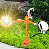 Solar Bird Deterrent Device Reflective Pigeon Voice Flashing Wind Powered Scarer
