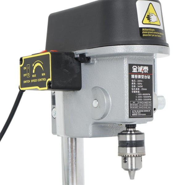 340W Mini Benchtop Drill Press Machine Benchtop for Woodworking Jewelry Crafts