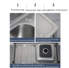 Free Standing Utility Sink w/Faucet Restaurant Kitchen Single Bowl Sink w/Faucet