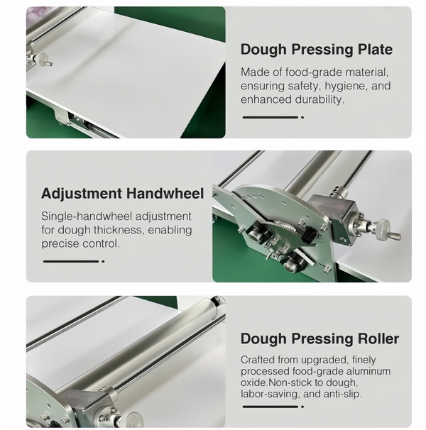 Electric Pastry Dough Sheeter Dough Roller Croissant Dough Press Machine 2-30mm