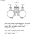 Dental Loupes With Light 3.5X420mm Magnifying Glass Binoculars Angle Adjustable
